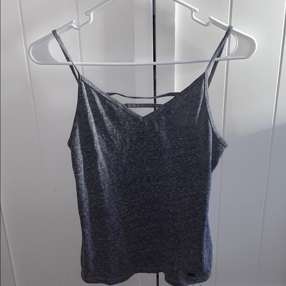Gray hollister tank top